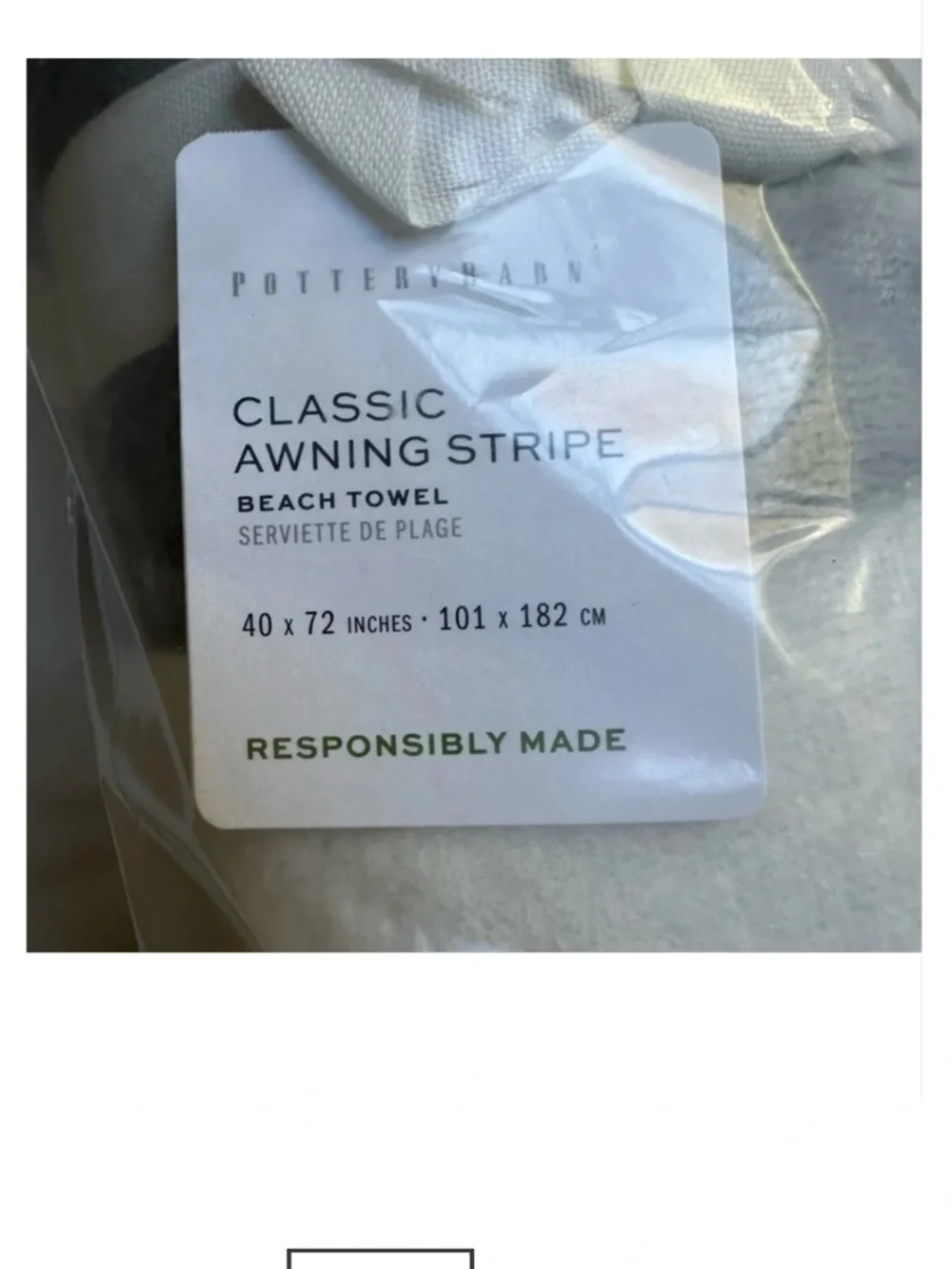 Pottery Barn Organic Beach Towel